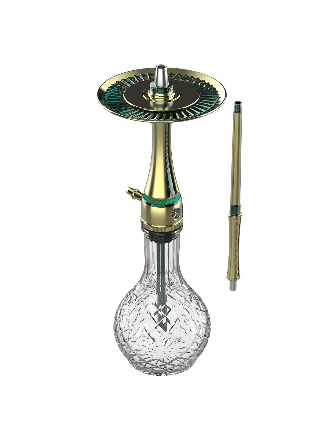 CACHIMBA MAXX HOOKAH ROYAL EMERALD GOLD