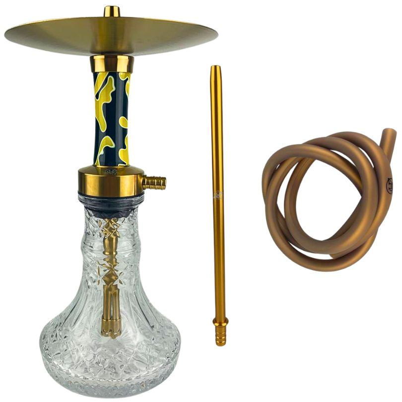 Cachimba Helium Moebius GOLD Blue-Yellow