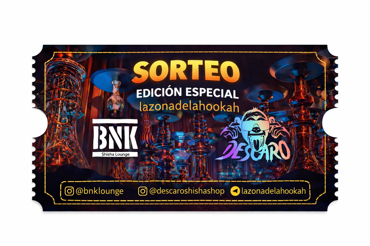 Participacion Sorteo Edicion Especial ¨LAZONADELAHOOKAH¨
