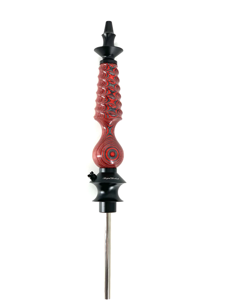 Regal Hookah Cavalier Diamond Wood Red