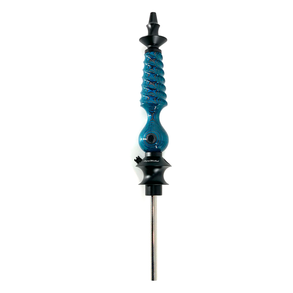 Regal Hookah Cavalier Diamond Wood Aqua