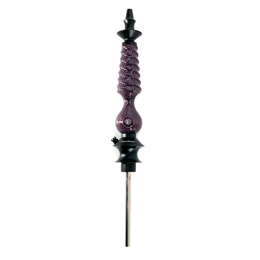 Regal Hookah Cavalier Diamond Wood Purple Grey