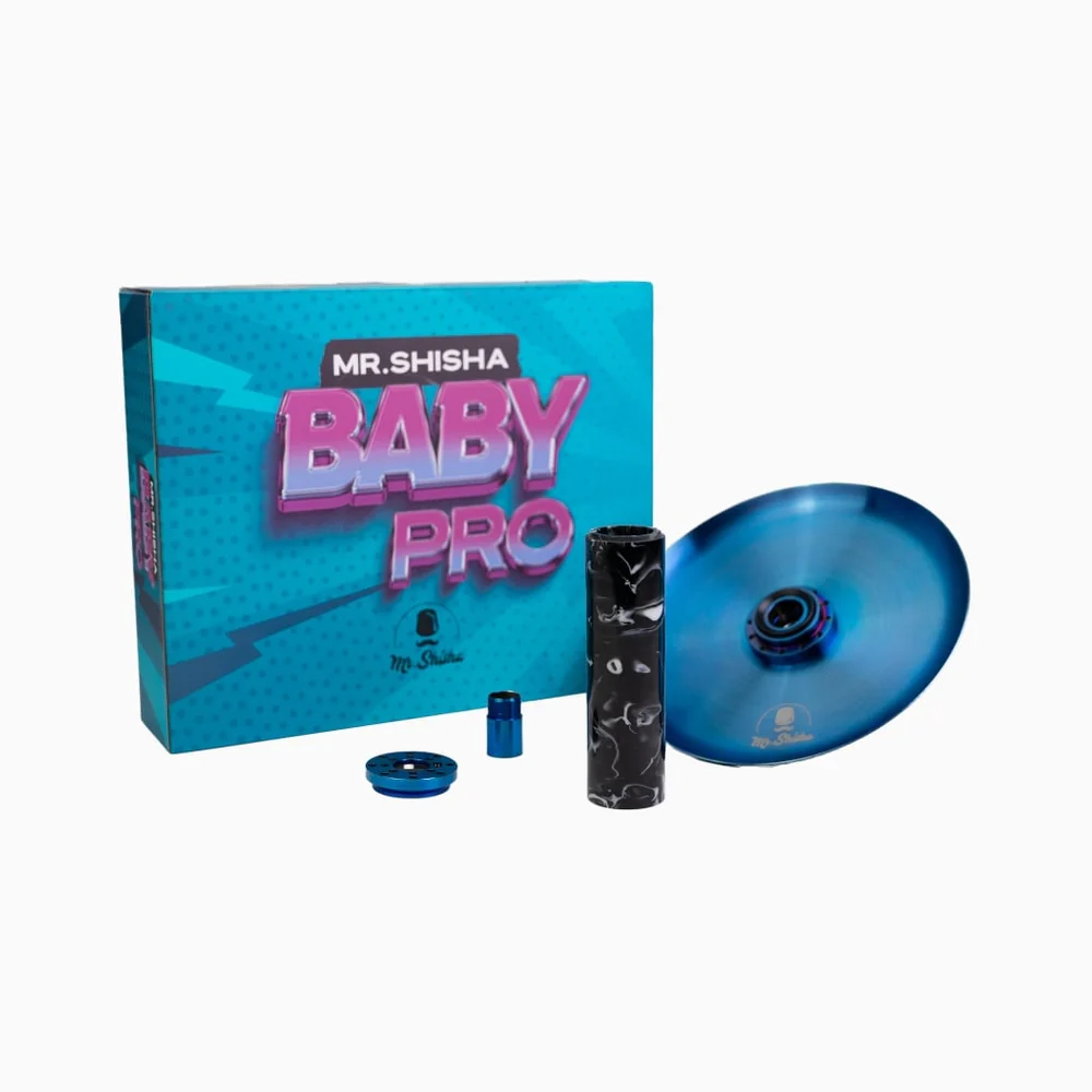 Mr Shisha KIT PRO BABY AZUL - Negro