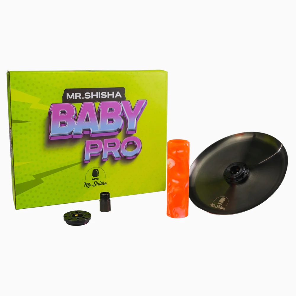 Mr Shisha KIT PRO BABY NEGRA - Naranja