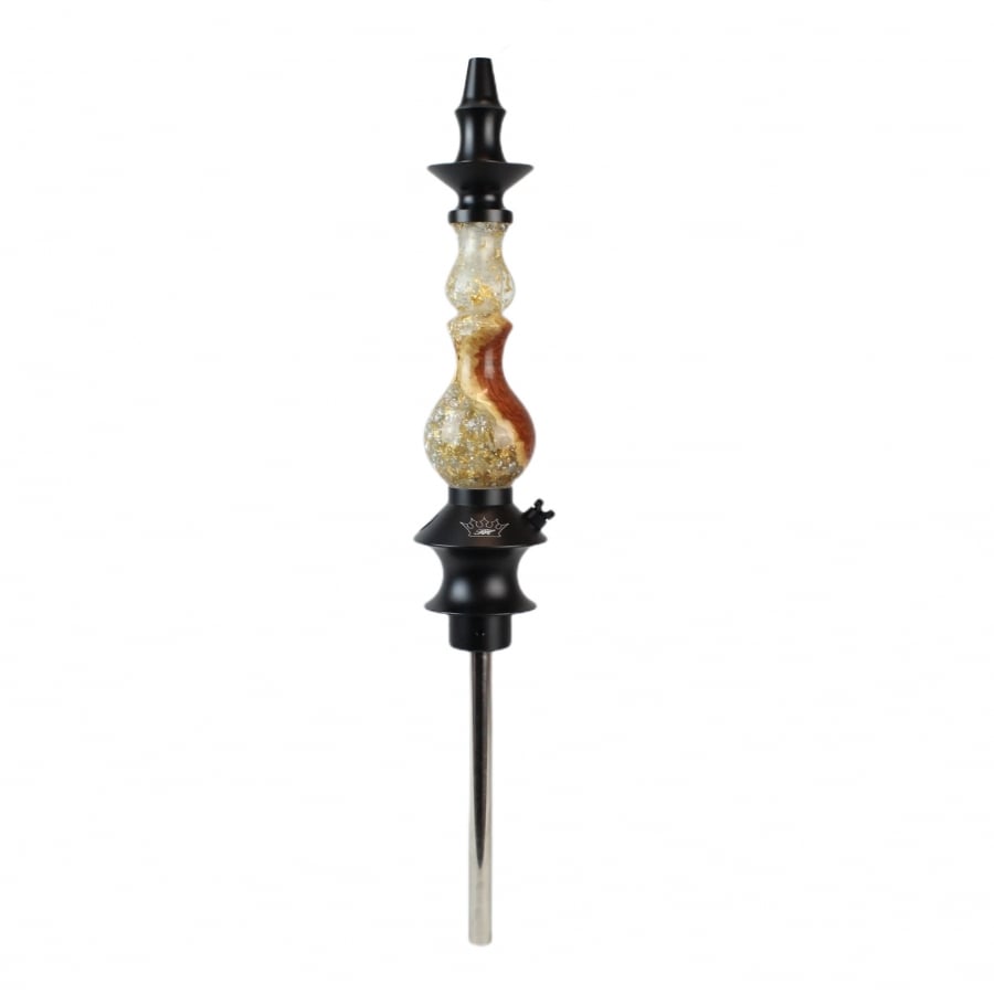 Regal Hookah Bishop Gold-Silver Epoxy